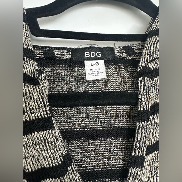 Urban Outfitters Striped Hooded Knit Pullover Sweater - Picture 2 of 4